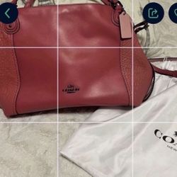 New Pink Coach Handbag with Storage Bag 🌺