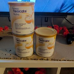 3 Cans of Neocate Nutra Unflavored 