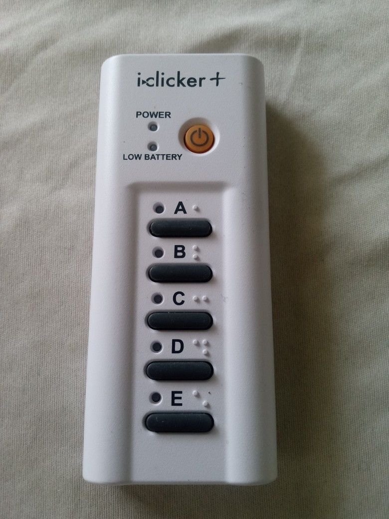 iCLICKER CLASSROOM RESPONSE SYSTEM FOR STUDENT