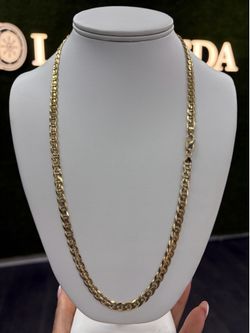 10k Solid Flat Mariner Chain