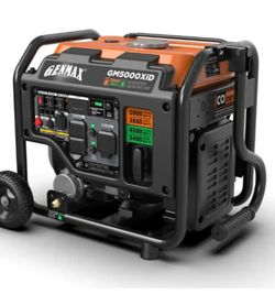 GENMAX 5000-Watt Dual Fuel Recoil Start Gas Propane Powered Generator with 159 CC Engine
