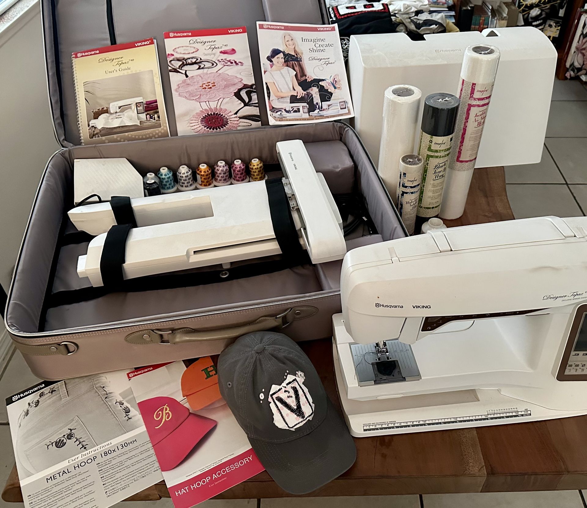 Sewing And Embroidery-Husqvarna Viking Designer Topaz 40 -Nearly New