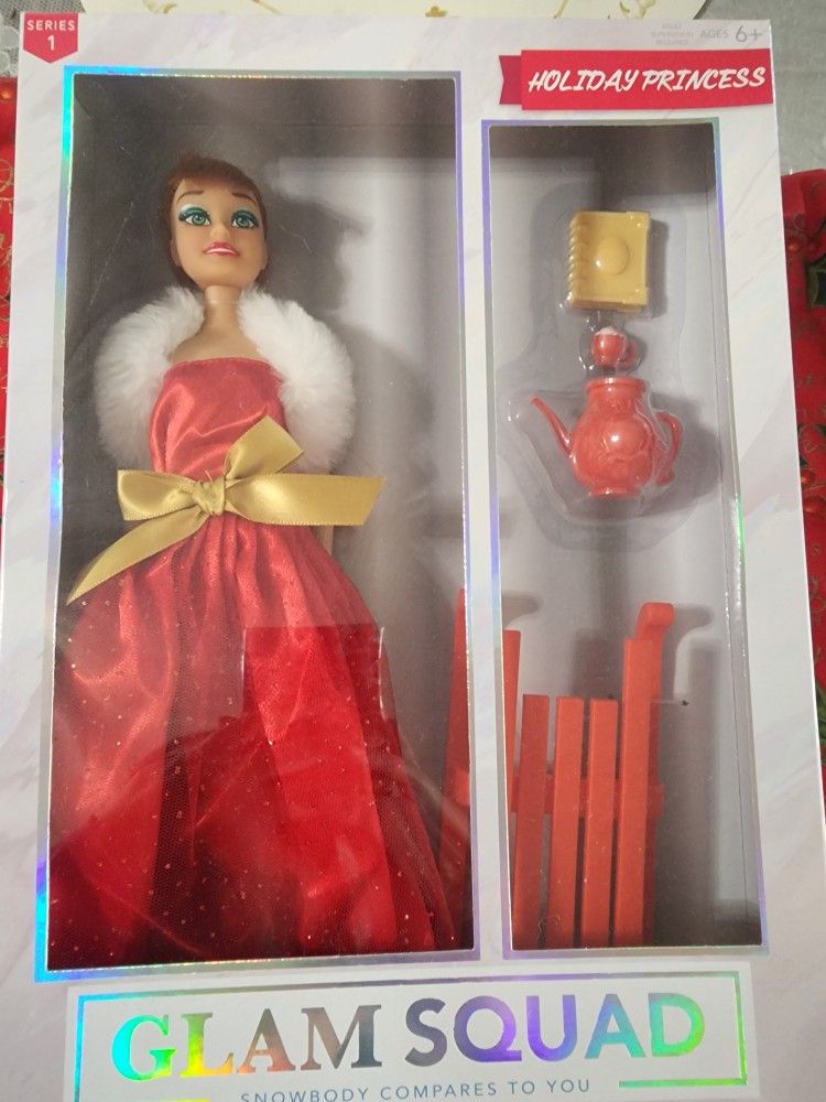 Glam Squad Holiday Princess Doll