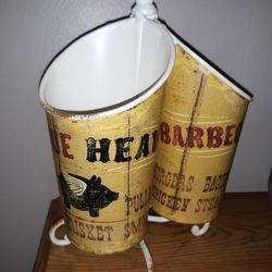 Cute Country Farmhouse Spinning Utensil Holder 