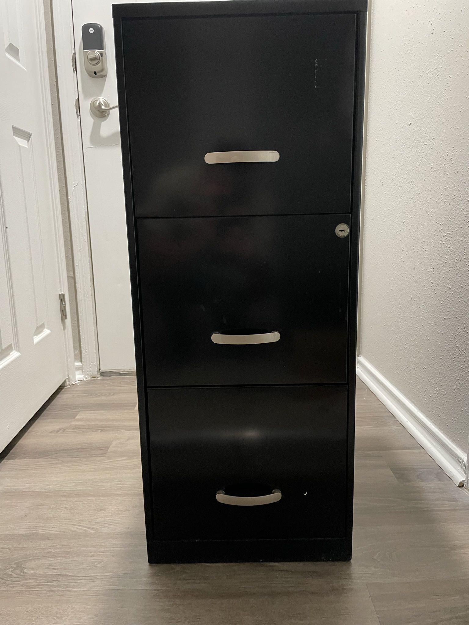 Small Black File Cabinet 
