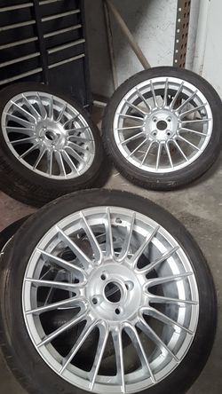 ATS Sport Wheels 4 x 100 bolt pattern Wheels only and tyres 225/40/18