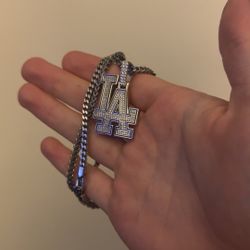 LA Dodger pendant With Chain 