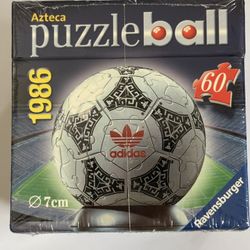 Adidas Puzzle Ball 60pc Azteca 1986 Ravensburger Soccer Collectible New