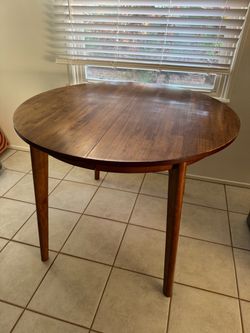 Wood table with extension