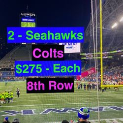 Seahawks Colts Tickets 