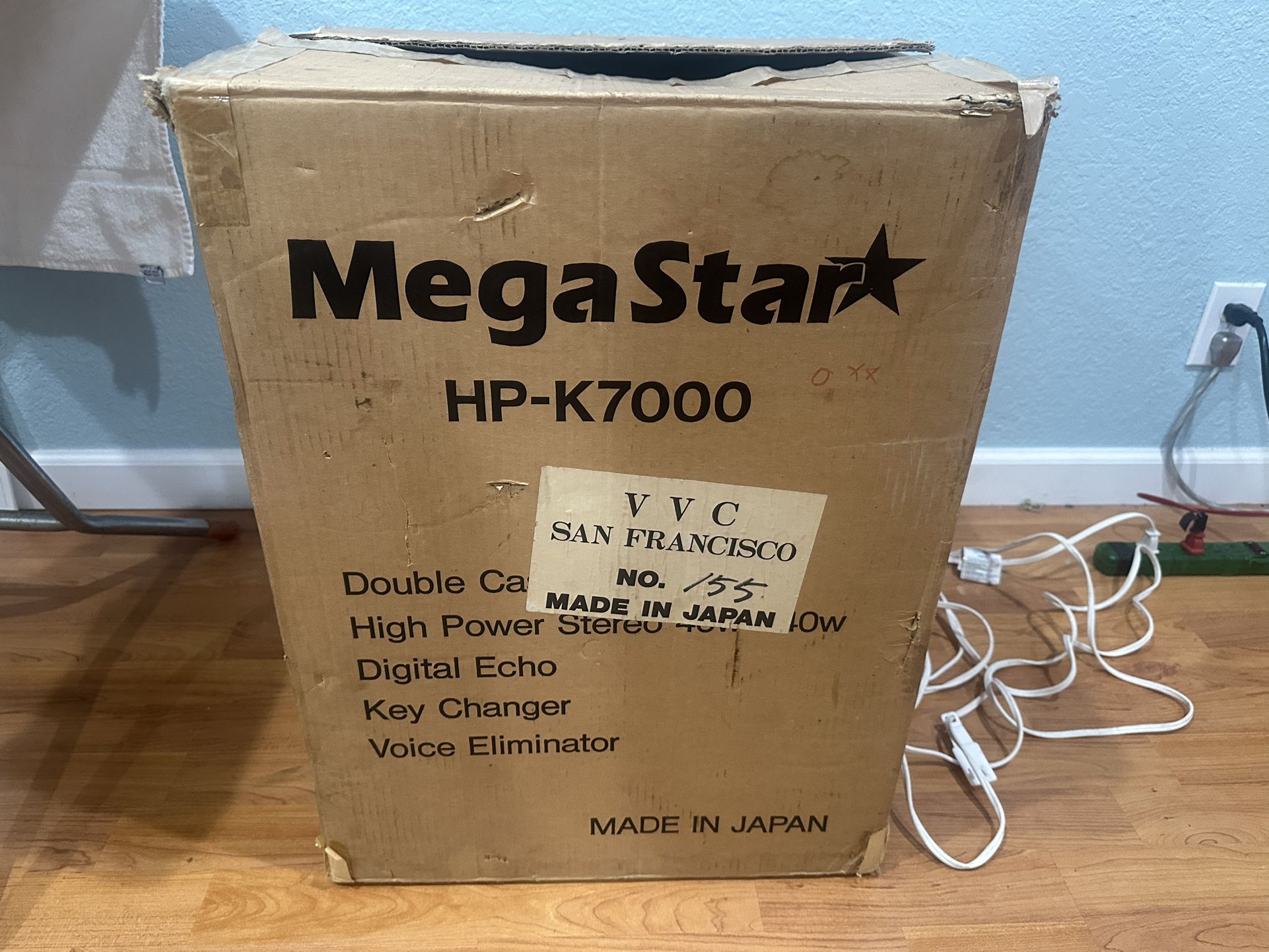 Vintage Mega Star HP-K7000 Pro Karaoke Machine.Made in Japan