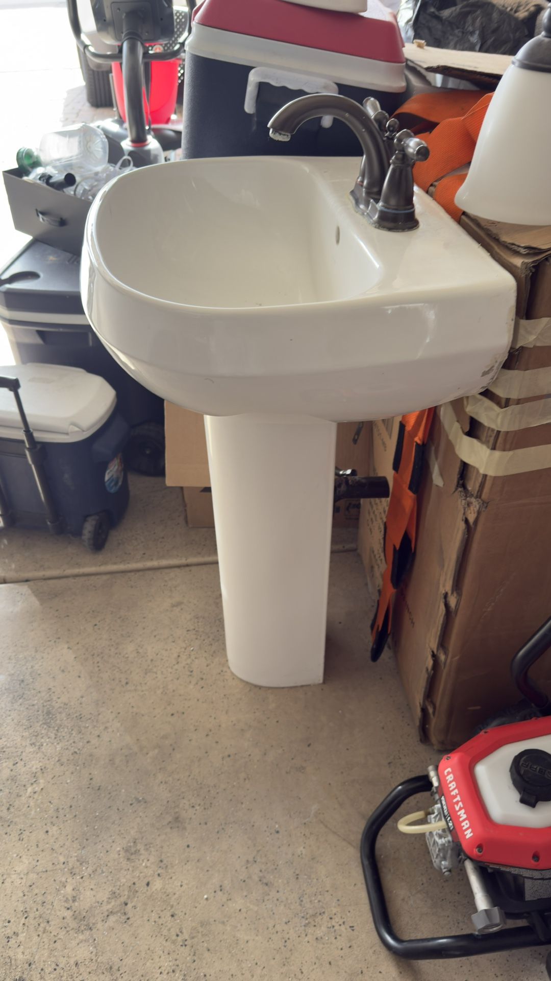 Bathroom Sink 35” Tall