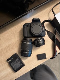 Canon Rebel T6i Camera Bundle + 2 Lenses | Beginner Photography Kit