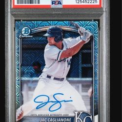 2025 Bowman - Chrome Prospect Mega Box Autographs Jac Caglianone #BMA-JC PSA 9