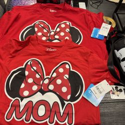 Disney Shirts and Bag 