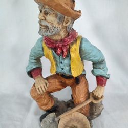 Vtg 1976 Universal Statuary Figure Prospector Miner Western Cowboy 15" Statue