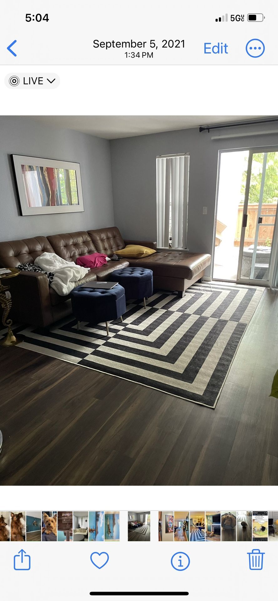 Ashley Leather Sectional