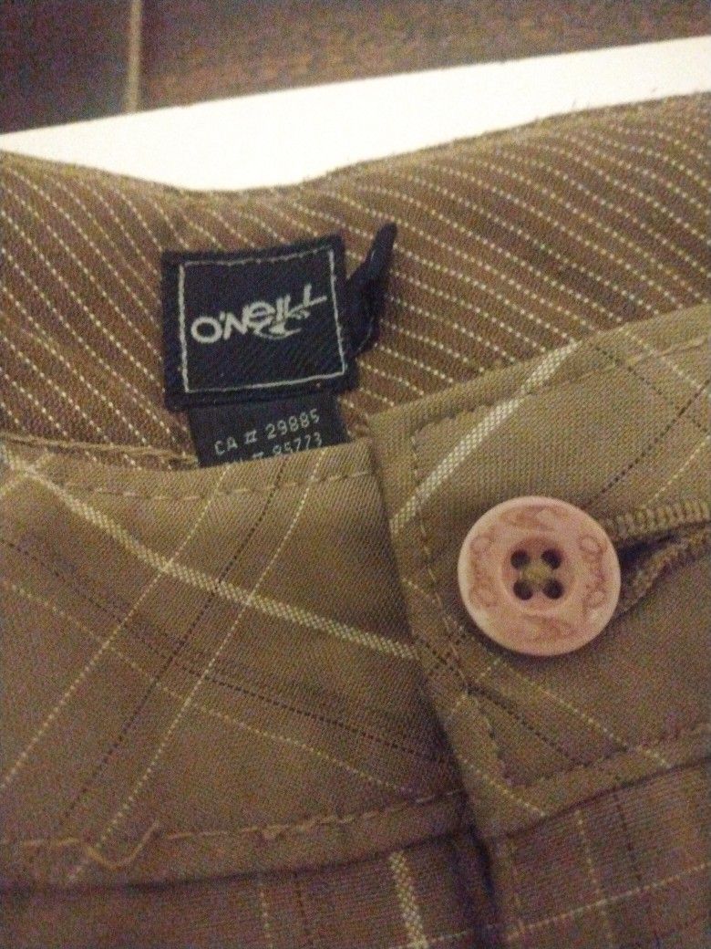 Classic O'Neill Men's Flannel Checkered Shorts W42
