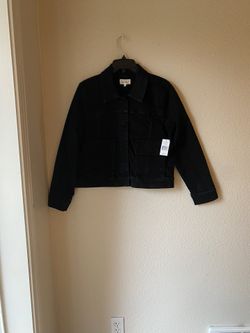 Brand New Woman’s Nicole Miller brand Black Denim Jackets Up For Sale 