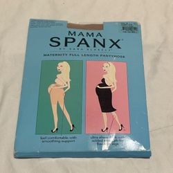 NEW! Spanx Mama Full Length Maternity Pantyhose Nude Color Size A