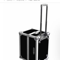 Odyssey FZLP120HW Utility Flight Trolley Case with Wheels for 120 Vinyl Records 