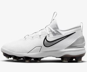 Men's Nike Force Trout 9 Elite Low White Gray Molded Baseball Cleats Sz 9/10⚾️