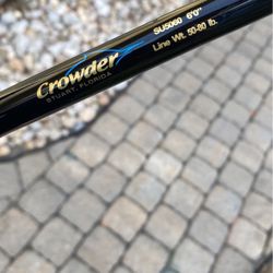 TWO 6’ 50 Class Crowder Offshore Fishing Rods.