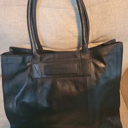Lucky Brand Black Leather Tote