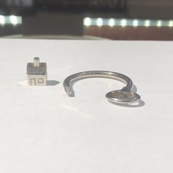 Tiffany and co keychain 925 silver AUTHENTIC TIFFANY