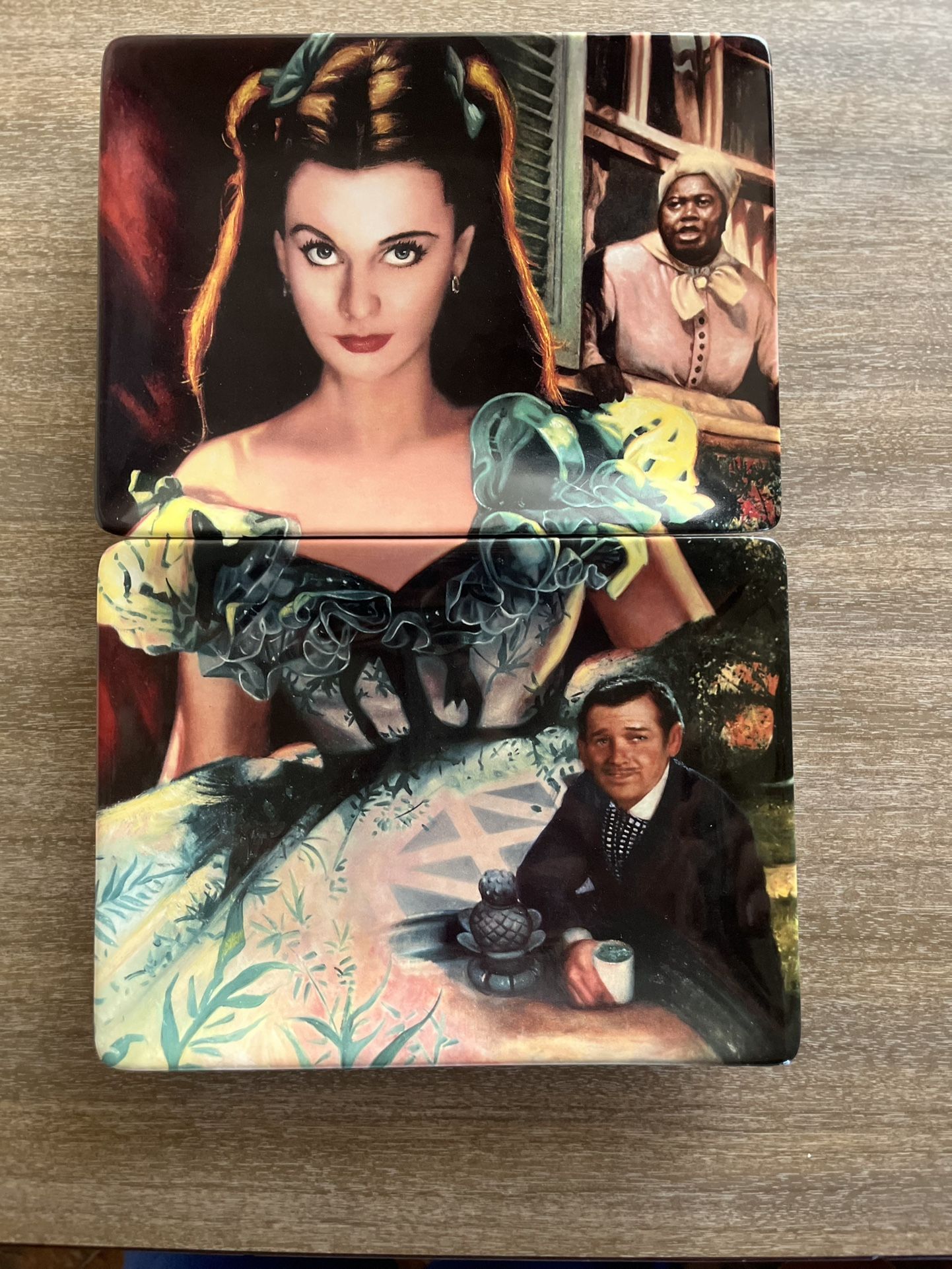 Vintage Rare Gone With The Wind, Memorabilia Platters dead stock vintage