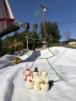 Snowman Christmas Card Holder Display – Holiday Decor – OBO