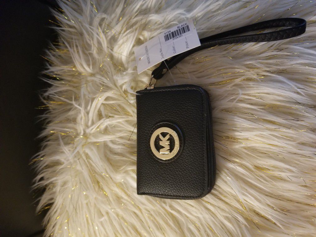 MK black small wallet