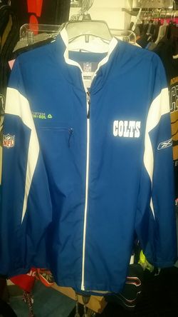 Reebok Colts Authentic Sideline Lightweight Jacket Men's Size XL