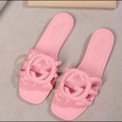 Pink Gucci Slides/Sandals Size 6.5 Women