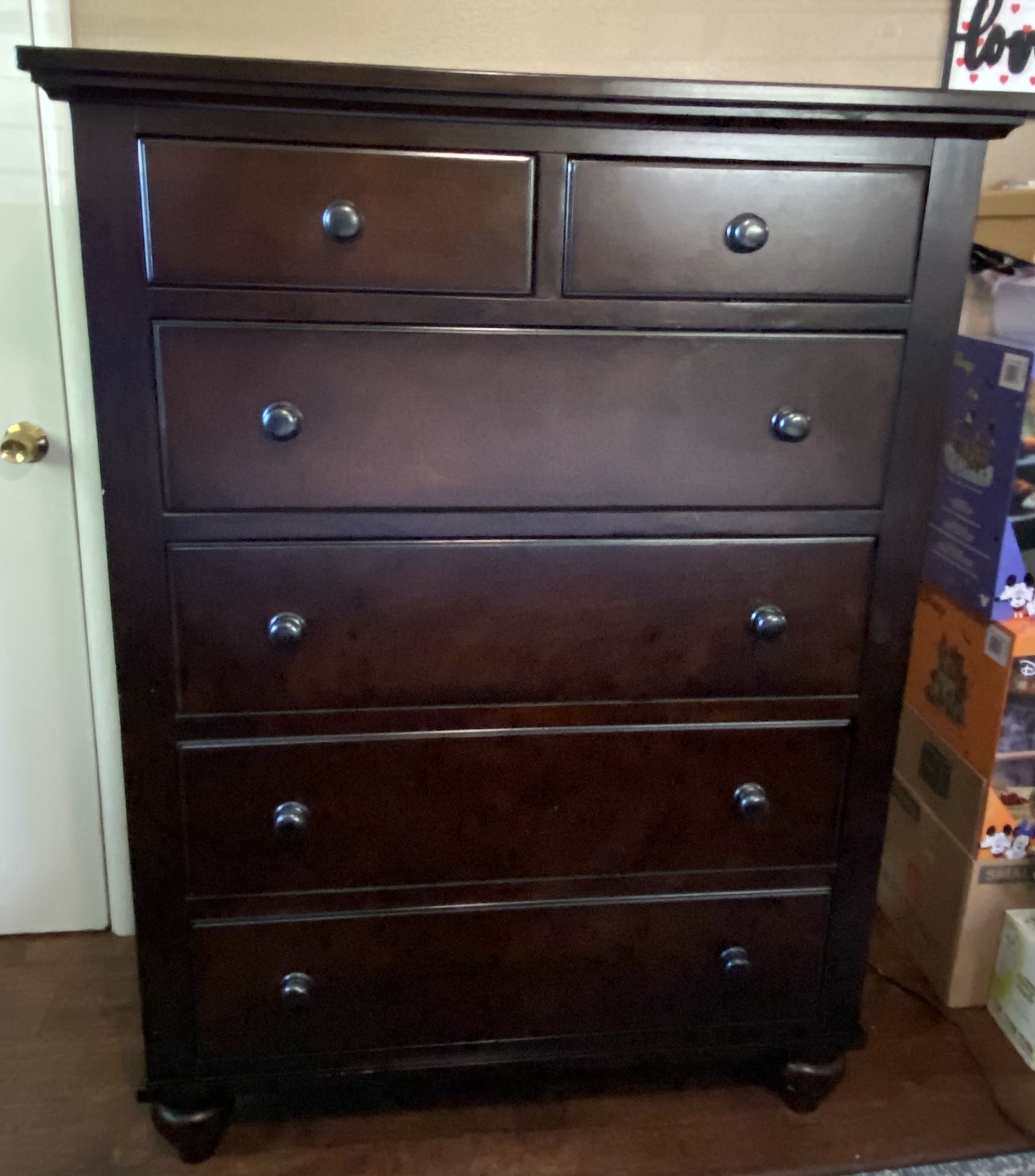 GORGEOUS Dark Wood Bedroom Set