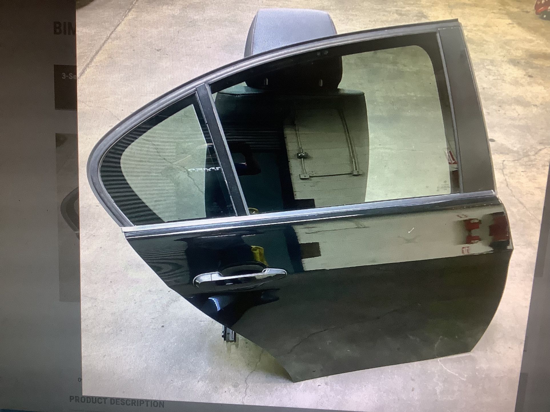 BMW E90 335i 328i Passenger Rear Door W/ Window Glass
