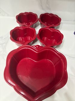 Moldes en forma de corazón