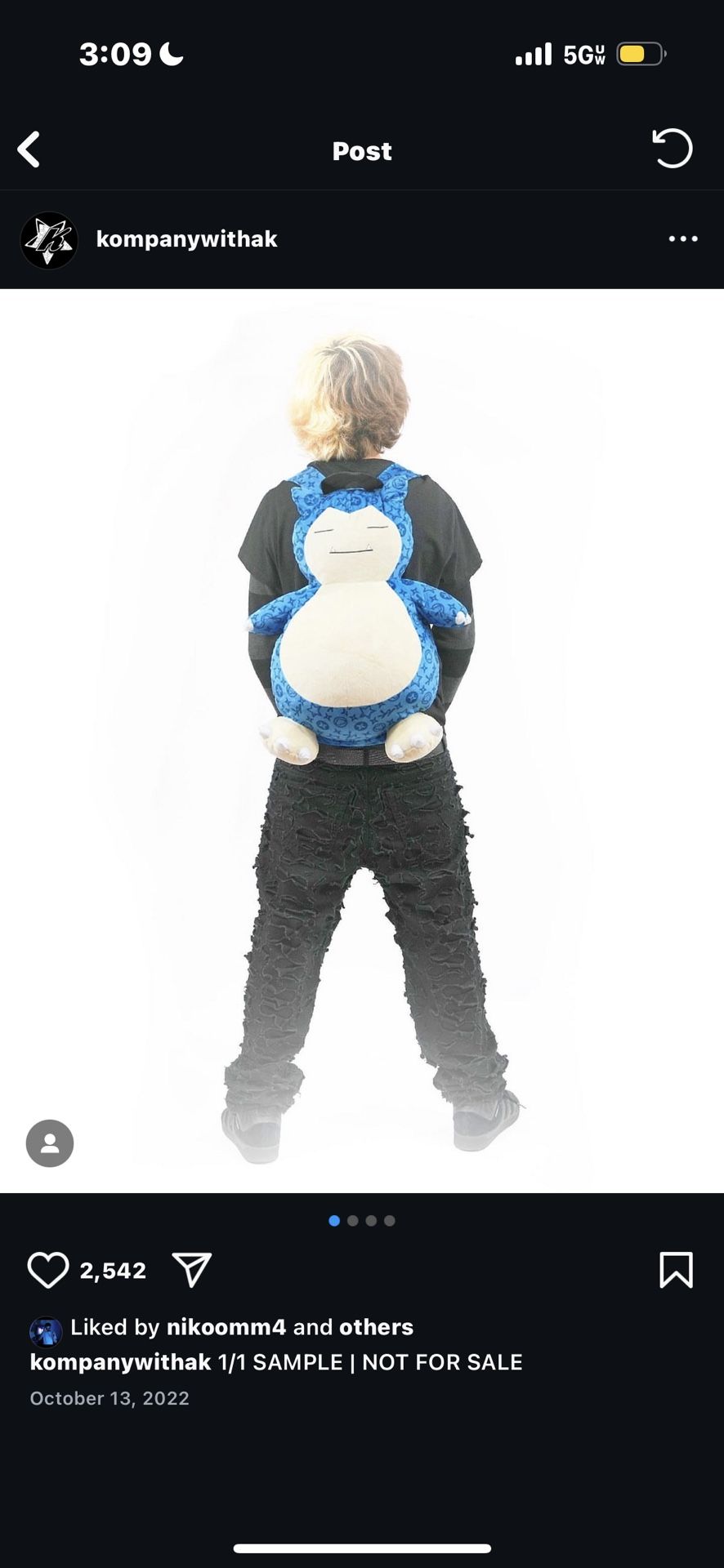 snorlax backpack