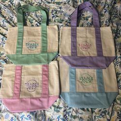 Trader Joe’s Mini Pastel Canvas Tote Bag