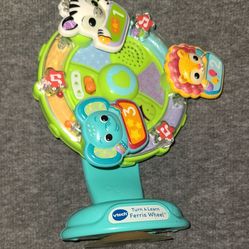 VTech Turn and Learn Ferris Wheel Zoo Animal Baby toy 6+ Months Learning Working