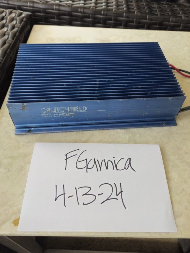 Crutchfield Cr2x75 Amplifier Old School Amp Fosgate Ppi Phoenix Gold Memphis Alpine Kicker Jl