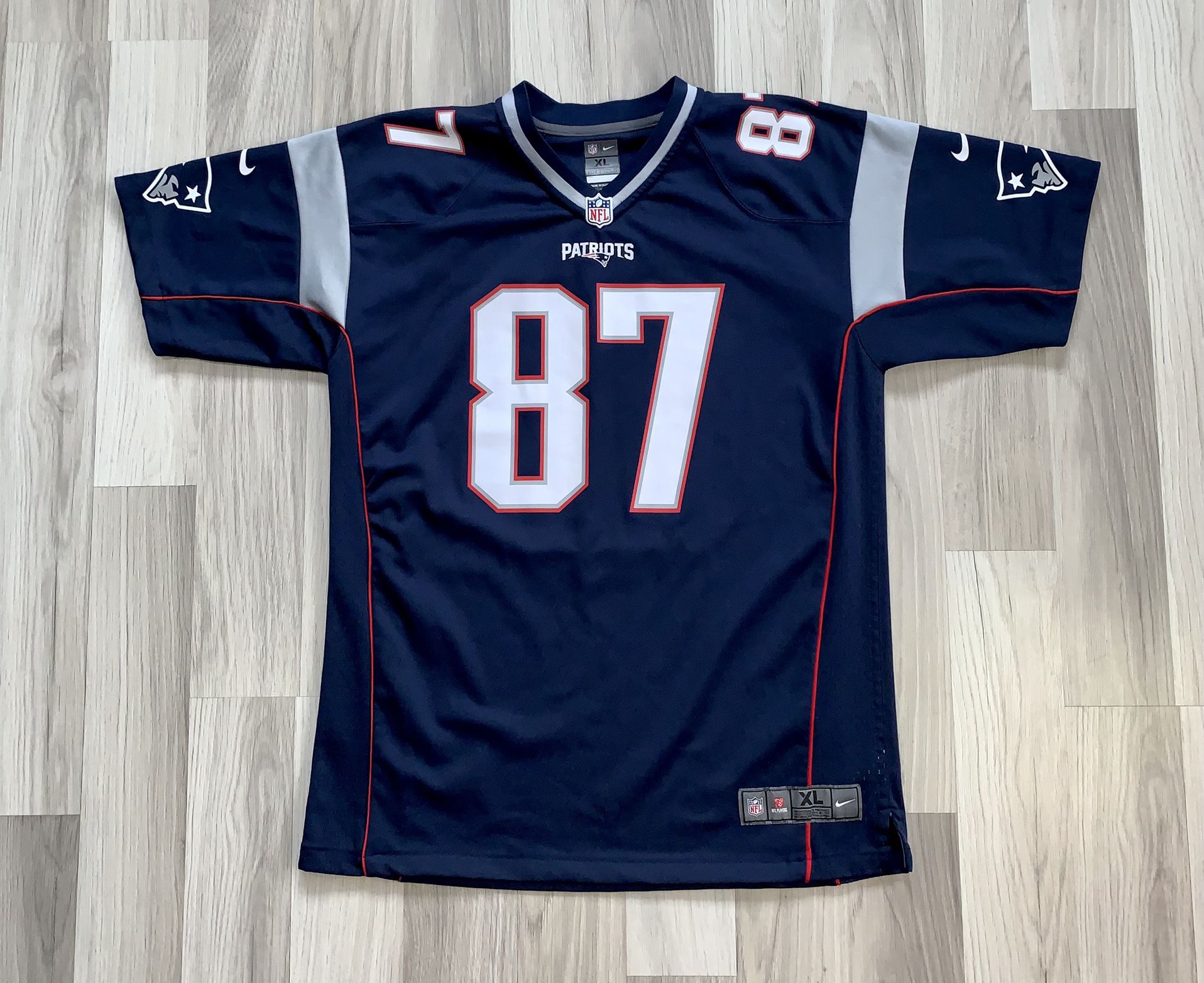 Nike New England Patriots Rob Gronkowski On Field Jersey. Size Youth XL/Adult Small. Great Condition See All Pics 