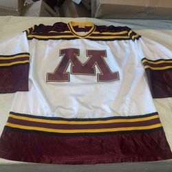 K1 Minnesota Golden Gophers Hockey Jersey Mens Xxl Clean White Sewn Wcha Ccha