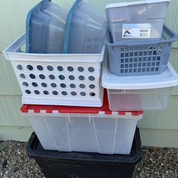 LOT Storage Bin Bins Tuppers Crate ALL FOR 