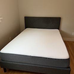 Queen Casper Mattress and Bed Frame