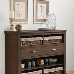 Brand New Sand Blasted Cocoa Server Cabinet