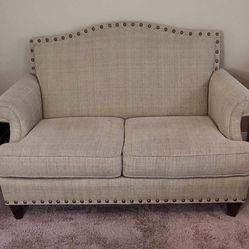 Classic Light Beige Seat Loveseat For $150 Or best Offer