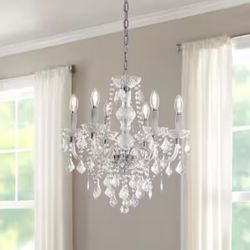 Clear Acrylic Chandelier With Lights 