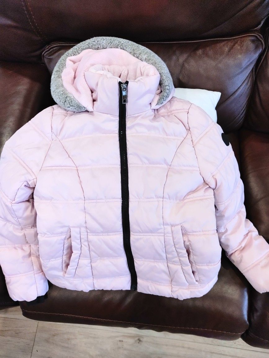 Little Girls Raincoat, Water Resistant And Warm