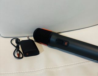 JBL Original Wireless Microphone + Dual -Channel Receiver & Charger— Clear Vocals, Karaoke & DJ Ready